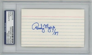 Randy Myers Autographed Signed 3x5 Index Card 1987 PSA/DNA Mets Reds Nasty Boys - Picture 1 of 2