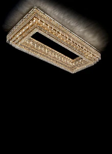 Plafoniera in cristallo di lusso da soffitto classica oro 44 luci MS-288 - Foto 1 di 1