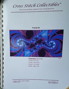 "Fractal 44" Cross Stitch Collectibles 2006 DIY Counted Cross Stitch 21 Page... - Picture 1 of 2