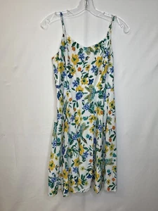 Old Navy tropischer Papagei Sommerkleid M - Bild 1 von 6