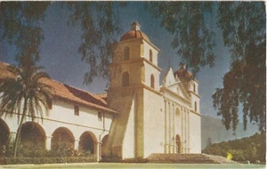 Postcard  Mission Santa Barbara California CA Photo Reproduction Unposted - Picture 1 of 2
