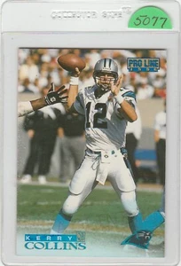 1996 PRO LINE   KERRY COLLINS   #7  CAROLINA PANTHERS  FOOTBALL CARD - Picture 1 of 2