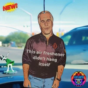 Jeffrey Epstein Deodorante Auto Divertente Specchio Cool Profumo Interno Appendibile - Foto 1 di 9