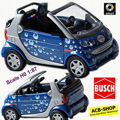Smart Fortwo Cabrio Förstina Sprudel Smart 451 2007-10 1:87 Busch 46971 - Image 1 of 4