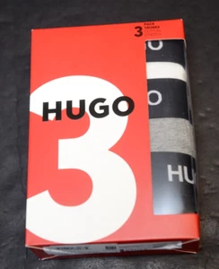 Paquete de 3 calzoncillos boxer Hugo Boss para hombre multicolor elástico algodón ropa interior XL - Imagen 1 de 6