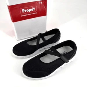 Propet TravelActiv donna maglia leggera passeggio piatto Mary Jane nero taglia 9,5 - Foto 1 di 9
