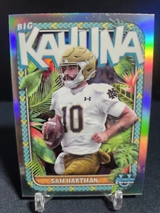 2023 Bowman Chrome U SAM HARTMAN Big Kahuna SSP #TBK-18 Notre Dame - Picture 1 of 2