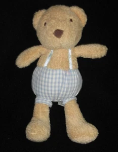 Baby Gund orsacchiotto mini prato radica blu gingham pantaloncino 4040396 piccolo peluche - Foto 1 di 5