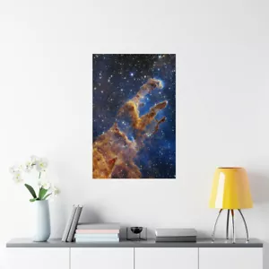 Pillars of Creation (NIRCam) James Webb Space Telescope Premium Matte Posters - Picture 1 of 19