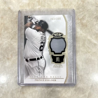 2013 Topps Tier One Relics /399 Prince Fielder #TOR-PF Tigers - Image 1 of 4