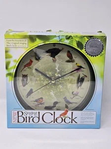 Limited Edition 20th Anniversary Singing Bird Wall/Desk Sound Clock 8 Inch - Picture 1 of 13
