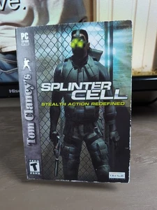 Tom Clancy's Splinter Cell 1, Big Box PC Game, 2002 Ubisoft 3 CD-Rom Set - Picture 1 of 11
