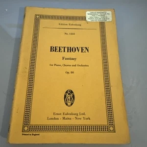 No. 1333 BEETHOVEN Fantasy piano, Chorus & Orc- Edition Ernst EULENBURG Score - Picture 1 of 1