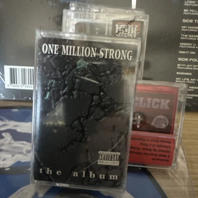 V/A One Million Strong SEALED CASSETTE 2Pac Notorious B.I.G. Dr. Dre Snoop Do - Image 1 of 3