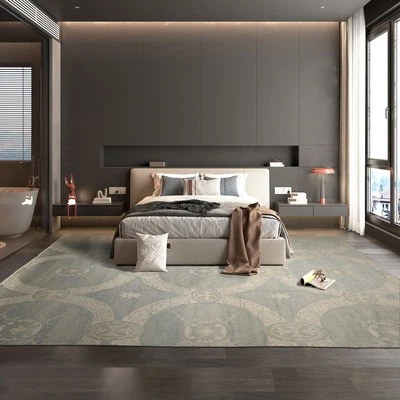 loomBloom 11'9''x15'3" Ivory Hand Knotted All-Over Medallion Wool Area Rug - Image 1 of 4