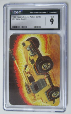1986 Hasbro G.I. Joe Action Card Vamp Mark II #54 CGC 9 - Image 1 of 3