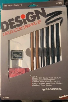 Sanford Design Introductory Drawing Set, New (old Stock) 1999, #02035 - Imagem 1 de 4