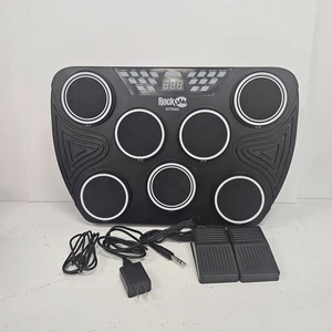 RockJam Bluetooth Tabletop Electric Drum Kit + Pedal - RJTTED01 - Picture 1 of 5
