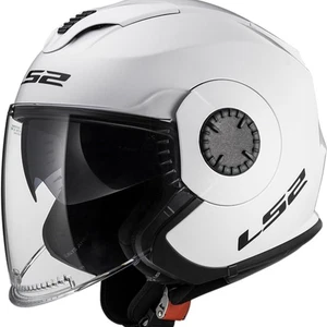 LS2 Verso Solid Gloss White Motorcycle Helmet-2X-Large - Picture 1 of 1
