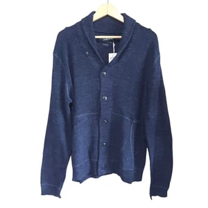 Neu mit Etikett Grayers marineblau Cabana Schal Strickjacke Knopfleiste Medium - Bild 1 von 5
