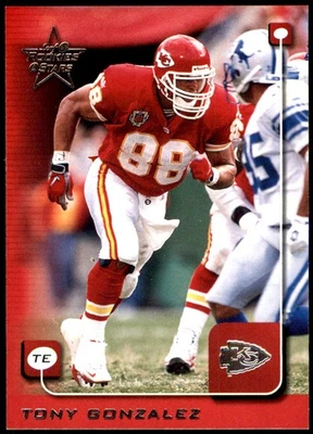 Tony Gonzalez 1999 Leaf 新秀和明星 #100 Chiefs NFL 阅读免运费 — 第 1/2 张图片