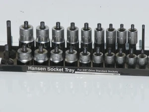 GENIUS TOOLS SAE 21 Piece 3/8" Dr. 6 Point Deep & Short Sockets - Picture 1 of 7
