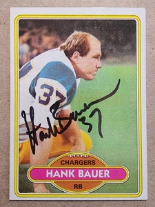 1980 Topps AUTO - Hank Bauer Chargers #108 - Bild 1 von 1
