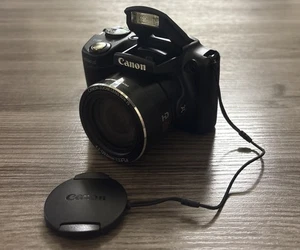 Cámara digital Cannon PowerShot SX500 IS 16,0 MP con batería y tarjeta micro SD de 32 GB - Imagen 1 de 14