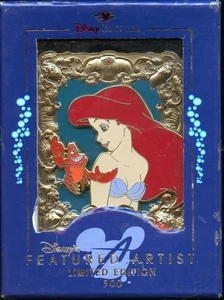 DCL Disney Littler Mermaid Ariel & Sebastian Jumbo Bronzed LE 500 Pin from 2005 - Picture 1 of 2