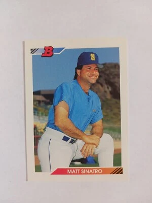 1992 Topps Bowman 462 Matt Sinatro - Image 1 of 2