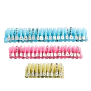 Female Male Spade Bullet Terminals Wire Crimp Connectors22-10AWG Heat  Shrink - Picture 1 of 17