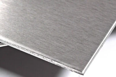 UNBRANDED/430G 1.2mm BRUSHED Satin Stainless Steel SHEET 430g Guillotine Cut to size UK Trade