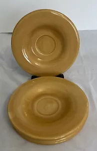 POTTERY BARN SAUSALITO AMBER GOLD Saucer/Plate 7" Mexico Hand Painted EUC - Picture 1 of 3