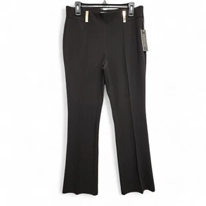 New York Clothing Co NYCC Dress Pants Womens 10 Black Stretch Pull On NEW w/ Tag - Picture 1 of 13