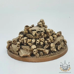40mm insert 90mm resin bases, khorne ,chaos, skulls, UK sculpts and cast - Picture 1 of 7