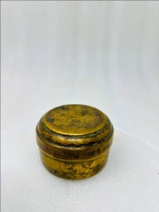 Joyero vintage de latón forjado a mano caja pequeña de almacenamiento de utensilios de cocina de latón antiguo - Imagen 1 de 6