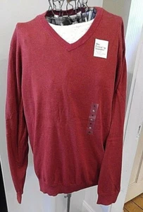 NEW Men's Sonoma Everyday Sweater 100% cotton long sleeve V neck NWT Size XL - Picture 1 of 5