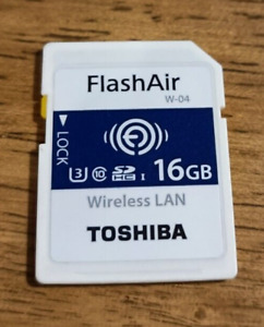 TOSHIBA W-04 FlashAir 16GB Memory Card body only From Japan free 