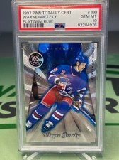 1997-98 Pinnacle Totally Certfied Wayne Gretzky Platinum Blue /3099 PSA 10 - NYR