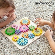 Gioco di Ingranaggi in Legno Engenius InnovaGoods 12 Pezzi