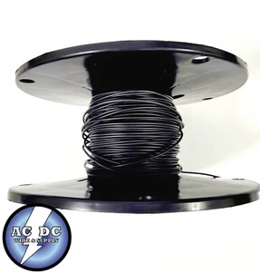 REEL OF 100 FEET AUTOMOTIVE WIRE 18 AWG HIGH TEMPERATURE TXL WIRE BLACK  - Picture 1 of 1