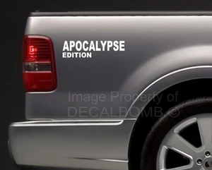 Apocalypse Edition "arial font" decals stickers mud turbo pro diesel zombie 4x4 - Picture 1 of 3