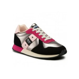 BLAUER Shoes Sneakers Girl Laces Elastic Sport Run F0LILLI02 Nyl - Picture 1 of 7