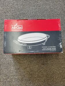 All-Clad Oval Ceramic Baker w/ Stainless Steel Stand 11