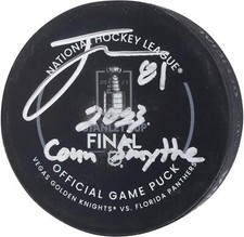 Autographed Jonathan Marchessault Golden Knights Puck