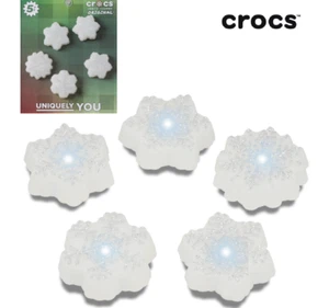 Crocs Jibbitz LED SNOW Charms 5 Pack Light Up GENUINE +Track - Picture 1 of 5