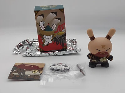 Kidrobot Dunny Art Of War Beardie McBeardsalot 3" Vinyl Figure Huck Gee 1/20 - Image 1 of 4