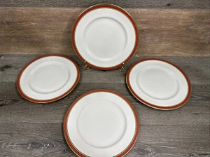 Royal Doulton England Ribbon Fine Porcelain 10 1/2" Dinner Plates~set Of 4 - Picture 1 of 6