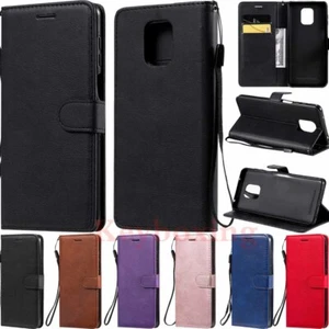For Xiaomi Redmi Note 9 9s 8 Pro 8T Wallet Card Holder Flip Leather Case Cover - Picture 1 of 37