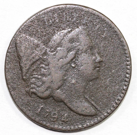 1794 1/2c Liberty Cap Half Cent Cover